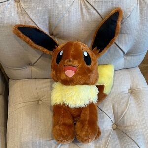 Build A Pokemon Eevee 16" Plush Stuffed Animal